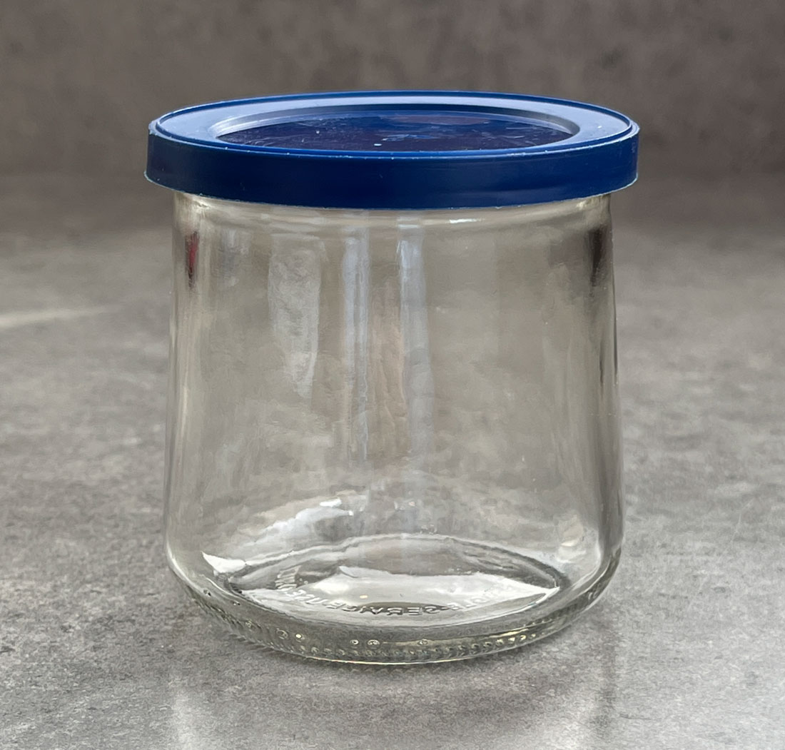 Clear Glass Jars ,Glass Yogurt Container, Replacement Glass Pudding Jars Yogurt Jars,Glass Container for Milk,Jams,Mousse Bottle and Filter, Size: As